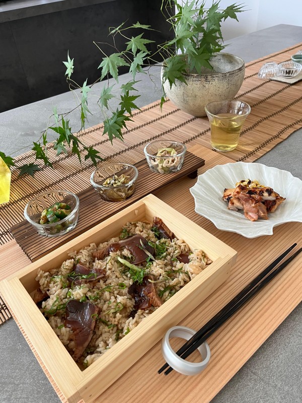 2023-07 黒寿司　&  基本の和え物　夏和食
