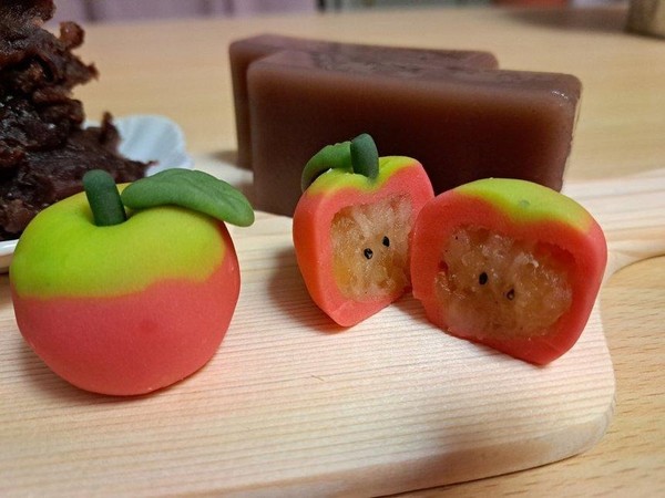 りんごと水ようかん