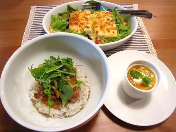 11月は、柚子胡椒照り焼きチキンと豆腐のグラタン！