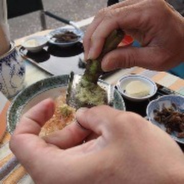 野迫川村の生わさびを使ったお料理レッスンもあります。