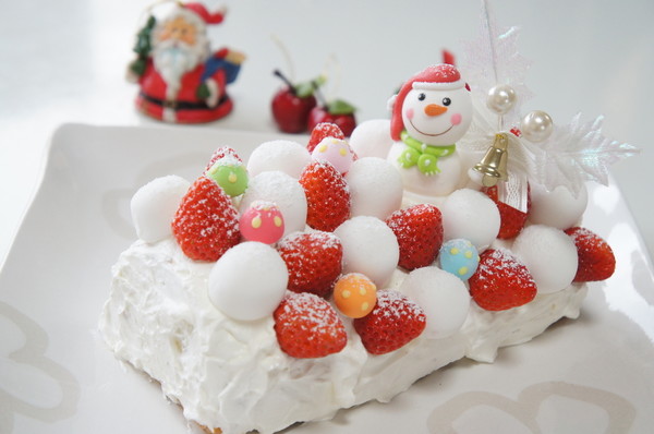 【以前のレッスン】１２月のデザートはクリスマスケーキです。