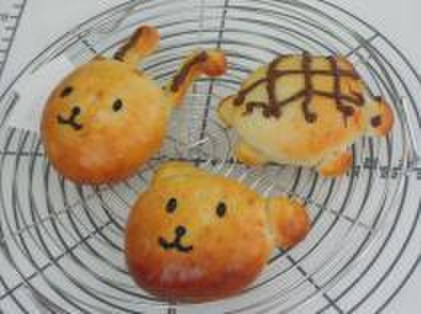 動物パン、みんな上手に作ってくれました♪