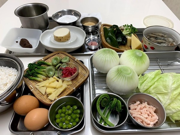 二十四節気を愉しむお料理クラス（材料）