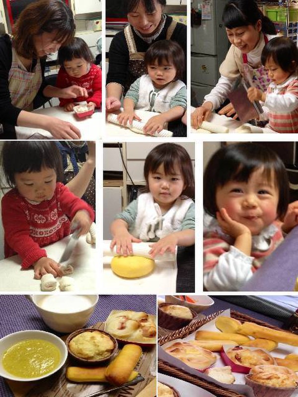 お子様同伴のパン講習