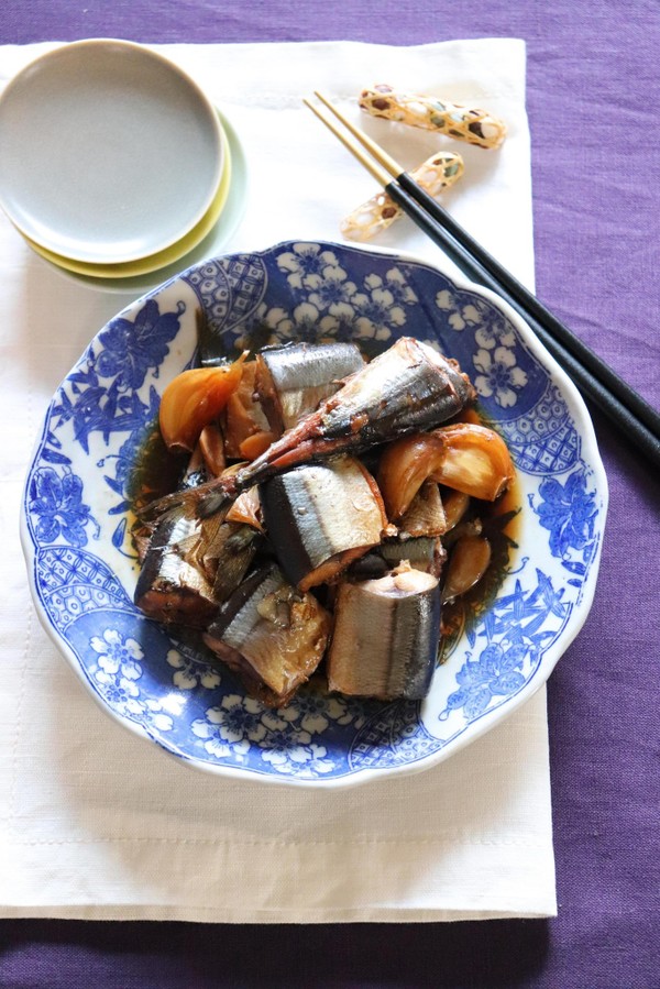さんまのにんにく煮