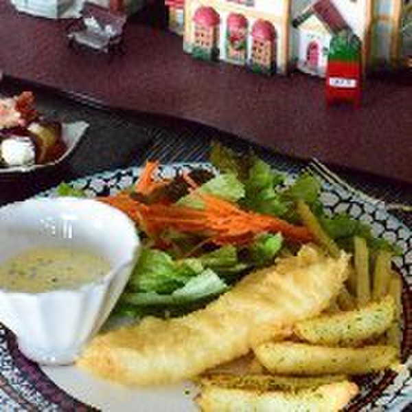 イギリス料理の会。
フィッシュ＆チップス。カリカリにする方法