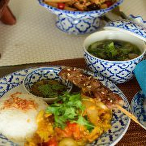 タイ料理の会。タイの野菜風を演出
