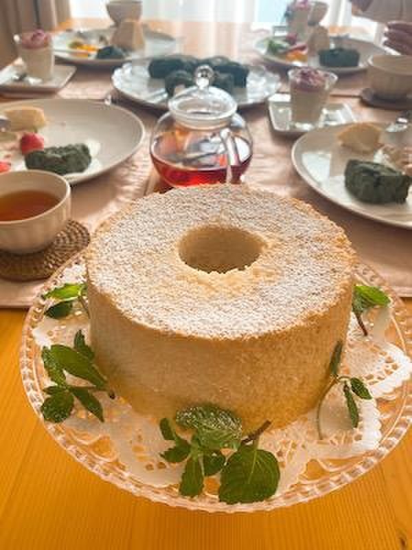 ヴィーガンの米粉シフォンケーキは豆乳の泡でフワもち♪