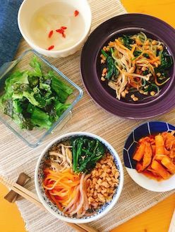 ベジで韓国料理もやさしく楽しみます♪