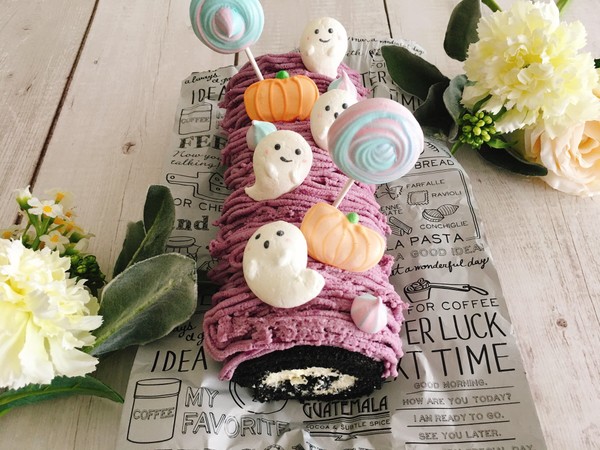ハロウィンロールケーキ