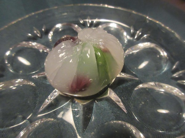 5月の甘味は水まんじゅう　抹茶あんで