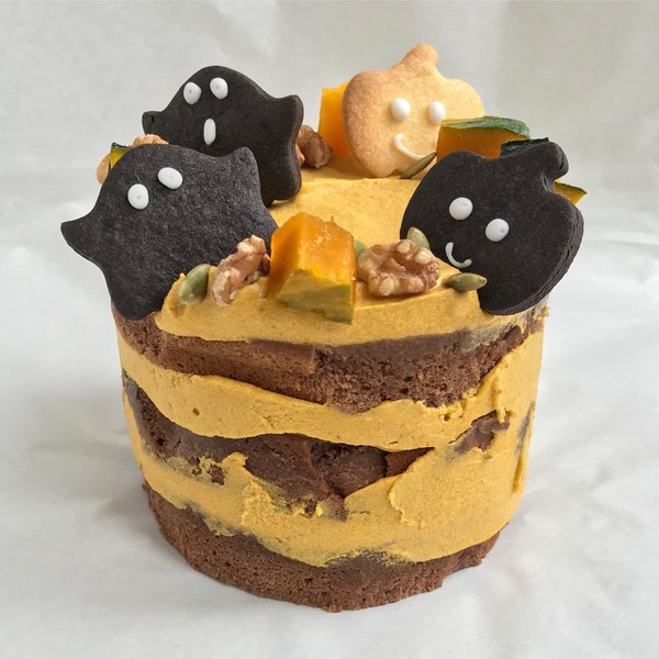 ハロウィンネイキッドケーキ。NY風アメリカンベーキング♪