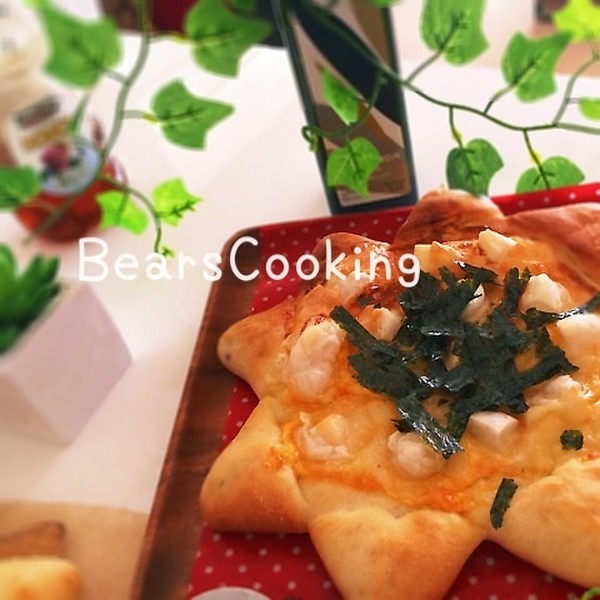 明太マヨ餅pizza