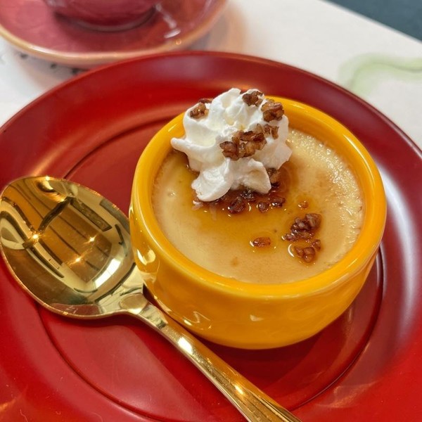 2023年夏和食
お店のほうじ茶プリン