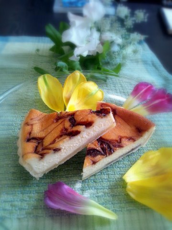 チーズケーキも可愛く作りましょ☆