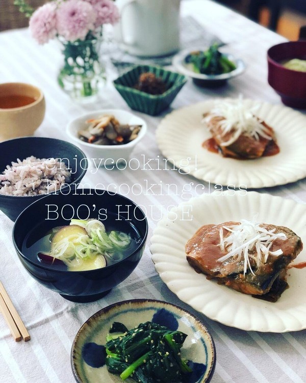 秋の家庭料理教室
鯖の味噌煮レッスン