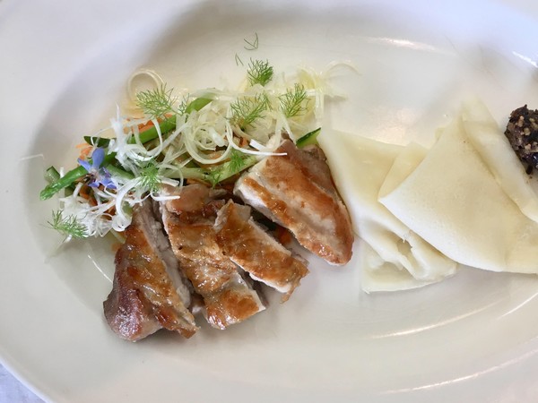 夏の簡単レシピ。フランス料理仕立ての北京ダック風。