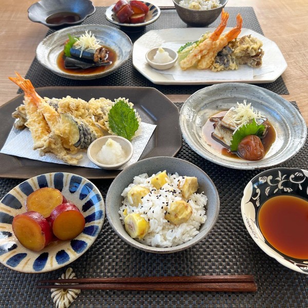 お料理上手コースに追加1品で、秋の味覚メニュー