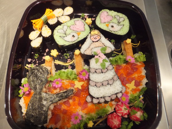 ～３位に入賞した寿司アート作品～
