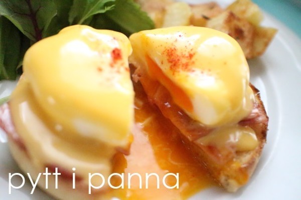 エッグベネディクト。流行の料理をいち早く紹介。