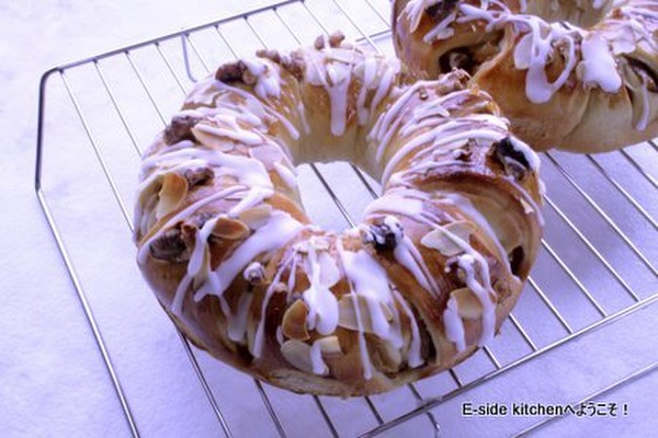 リンゴのメープルリング。リンゴの甘煮から作ります！