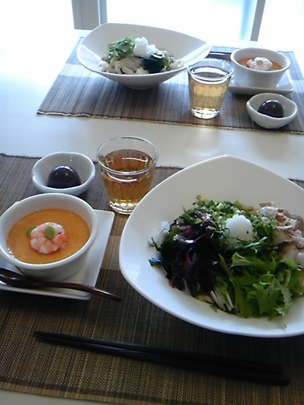 7月開講中の手打ちうどんの試食です。上手に出来上がりました♪