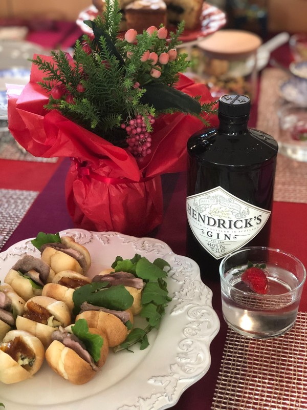 クリスマスブディングレッスンのランチ