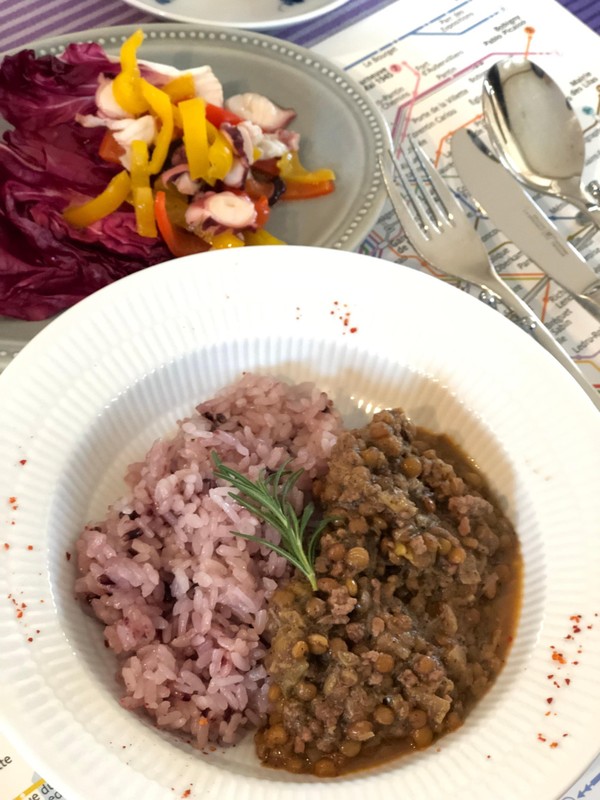 レンズ豆入り薬膳カレー