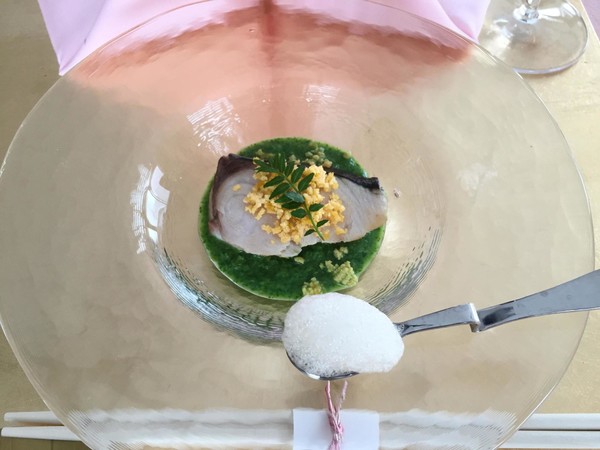 鰆の菜の花ソース