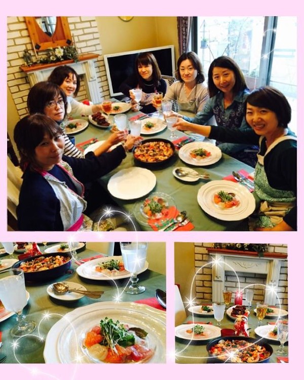 みんなで作ると早い〜。盛り付けも楽しくできました。