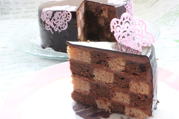 ダミエケーキ