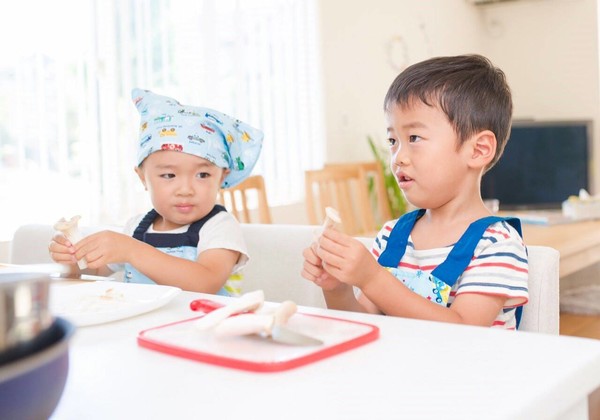 年少さんの男の子が二人仲良く頑張ってくれました
