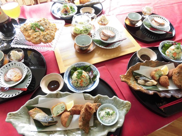 ランチ＆レッスン｜魚のさばき方や味噌漬け焼き・ポテトサラダ