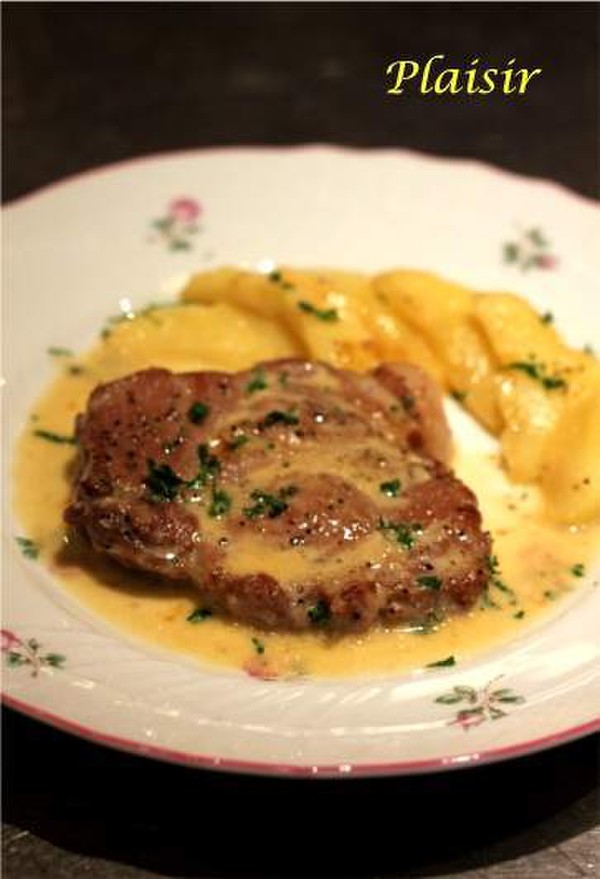 2013 ２月レッスン。
豚肉とりんごのシードル煮。