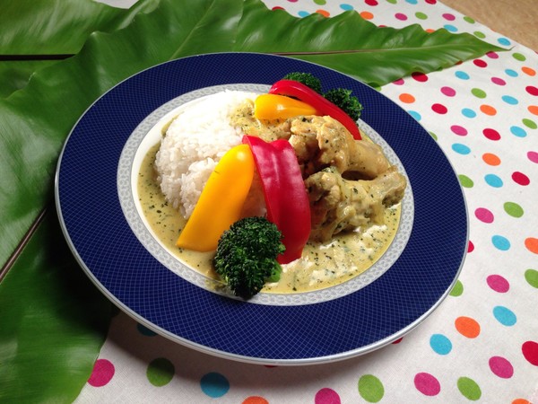 ゆず○しょうでグリーンカレーを作っちゃました^^*