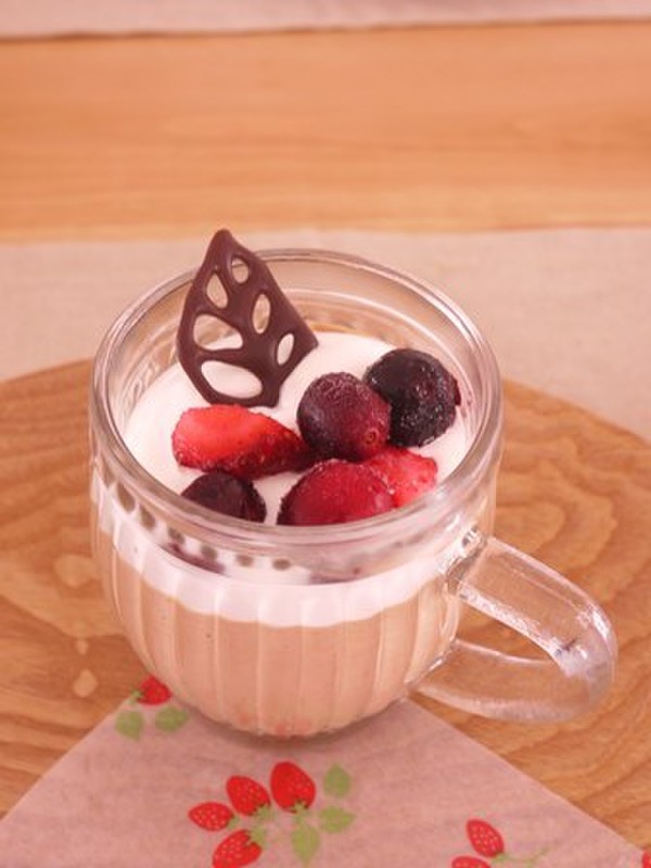 デザートのチョコムース♪