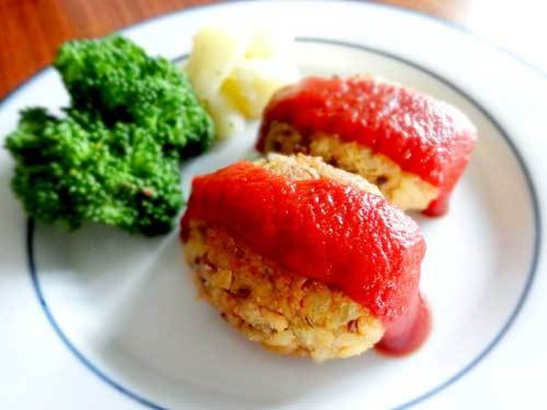 マクロビ豆腐ハンバーグです♪