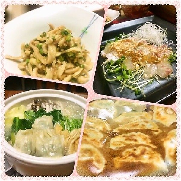 皮から作る手作り餃子♪焼きとお鍋と贅沢コース＾＾