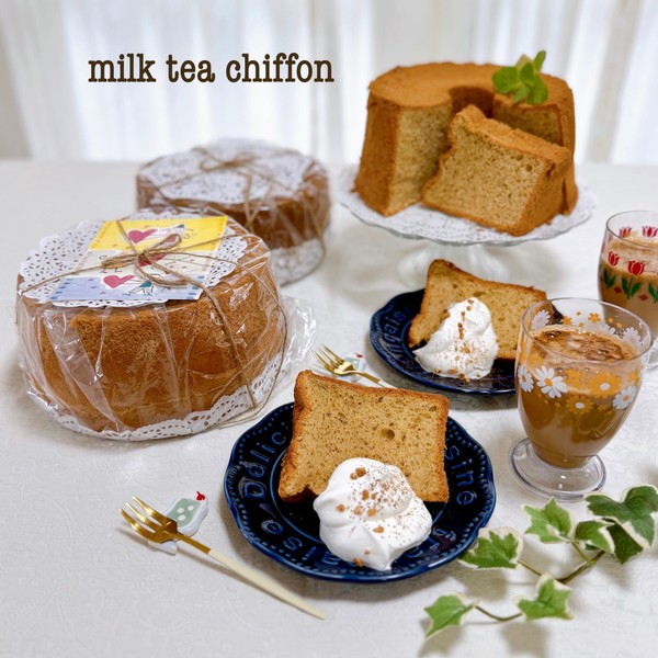 ミルクティーシフォンケーキ♪