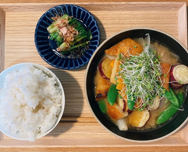 一汁一菜を基本の食事スタイルにしています。