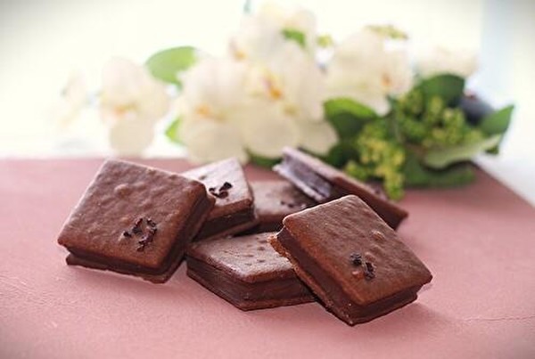トロリ濃厚な生チョコをサクサクサブレでサンド