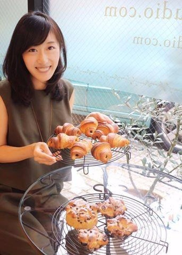 クロワッサンコースのチョコクロワッサン