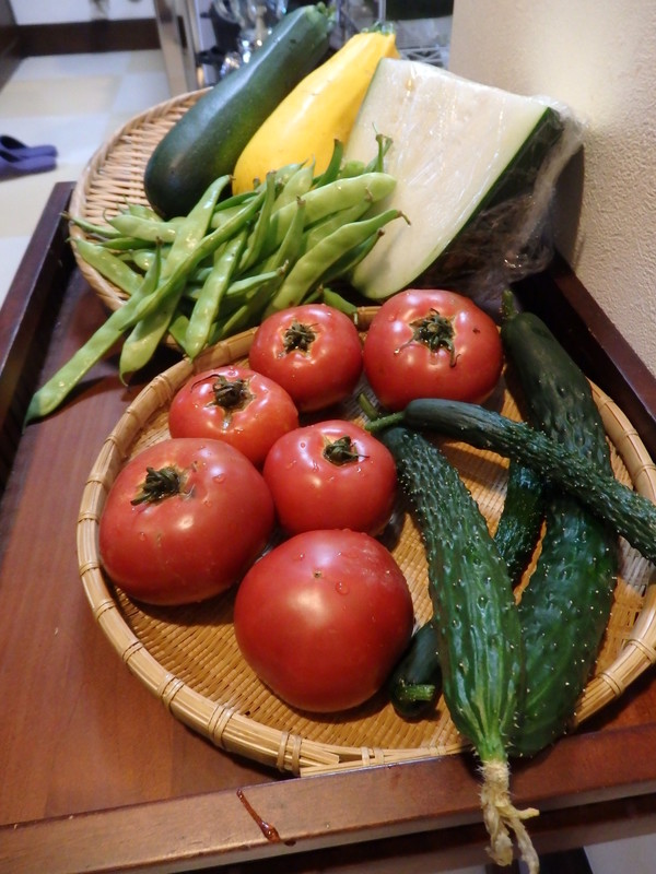 「季節の薬膳レッスン－夏」夏野菜は自家菜園から。
