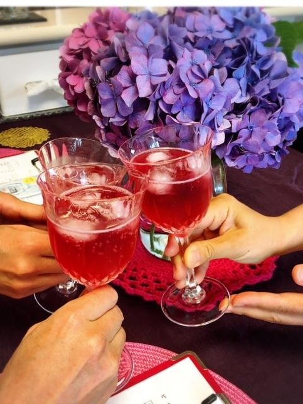 ウェルカムティーで乾杯