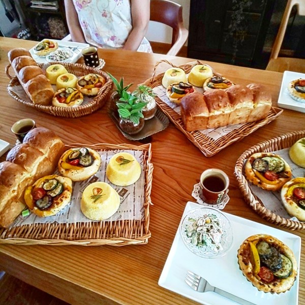 夏野菜カレーパンとコーンパンの会