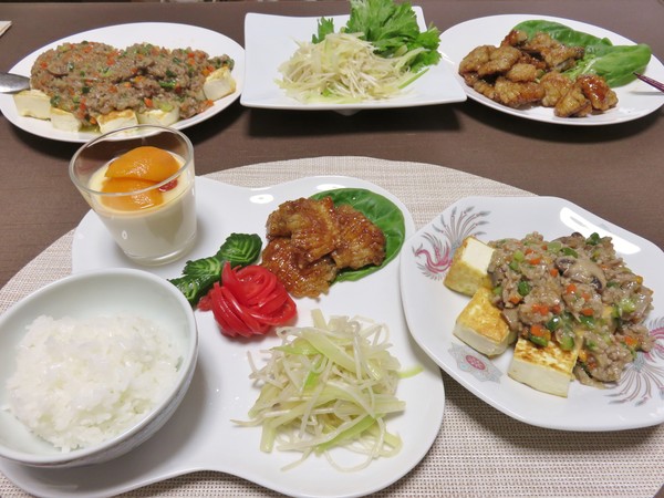 中華（鱧の五香粉ソース～枇杷仁豆腐）