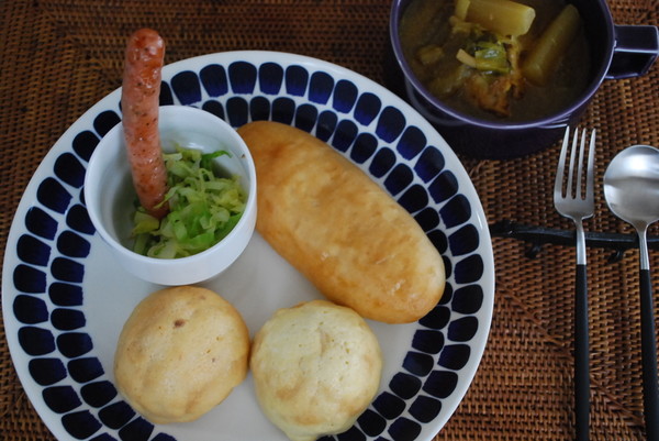 ⑥プチメロンパンとコッペパン