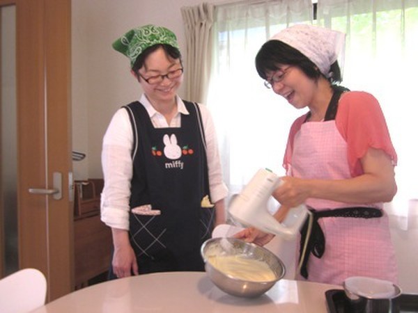新しい生徒さんとウキウキの写真