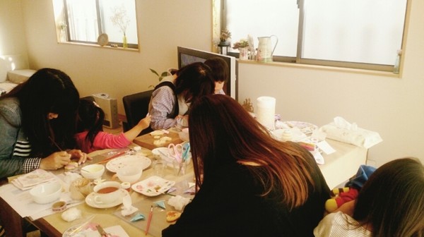 自宅でのお子様連れレッスンです。