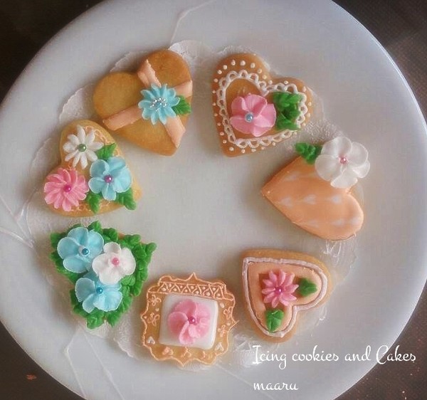 お花絞りレッスン生徒様作品です。
